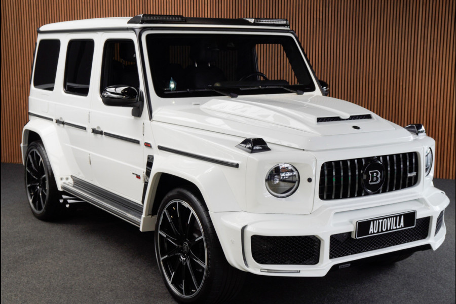 Mercedes-Benz G-Klasse BRABUS 800 Massage Burmester PTS 360° Camera Leer Navi Stoelventilatie Stoelverwarming voor en achter Climate voor & achter Memory seats Distronic Plus Elektr. bedienb. schuif-/ kanteldak PTS LM velgen