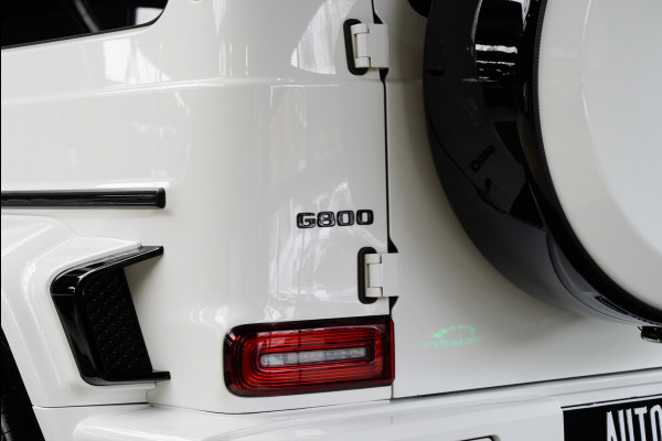 Mercedes-Benz G-Klasse BRABUS 800 Massage Burmester PTS 360° Camera Leer Navi Stoelventilatie Stoelverwarming voor en achter Climate voor & achter Memory seats Distronic Plus Elektr. bedienb. schuif-/ kanteldak PTS LM velgen