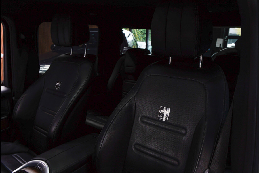 Mercedes-Benz G-Klasse BRABUS 800 Massage Burmester PTS 360° Camera Leer Navi Stoelventilatie Stoelverwarming voor en achter Climate voor & achter Memory seats Distronic Plus Elektr. bedienb. schuif-/ kanteldak PTS LM velgen