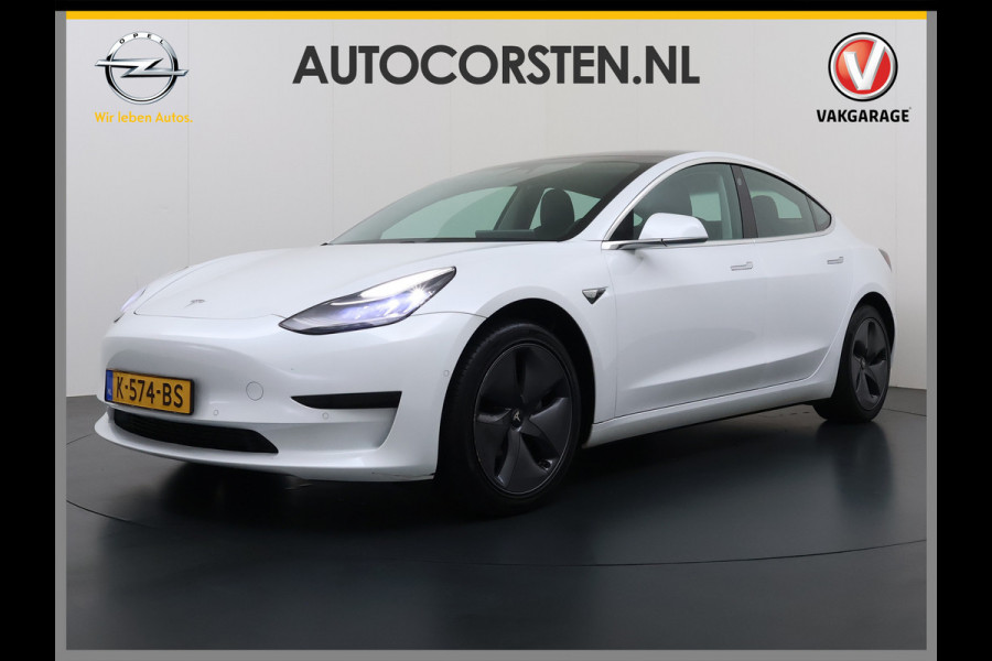 Tesla Model 3 RWD SR Plus 325PK LFP Accu AutoPilot Leer Pano-Dak Adaptive-Cruise Camera's Elektr.-Stuur+Stoelen+Spiegels+Geheugen+Easy-Entry+V Navi LED DAB Voorverwarmen Keyless One-Pedal-Drive Lmv 18" SOH 89% 1e Eigenaar Origineel Nederlandse Auto Fabrieks Garantie op Accu en Motor tot 4-12-2028/160.000km