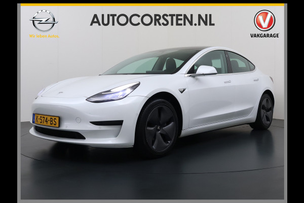 Tesla Model 3 RWD SR Plus 325PK LFP Accu AutoPilot Leer Pano-Dak Adaptive-Cruise Camera's Elektr.-Stuur+Stoelen+Spiegels+Geheugen+Easy-Entry+V Navi LED DAB Voorverwarmen Keyless One-Pedal-Drive Lmv 18" SOH 89% 1e Eigenaar Origineel Nederlandse Auto Fabrieks Garantie op Accu en Motor tot 4-12-2028/160.000km