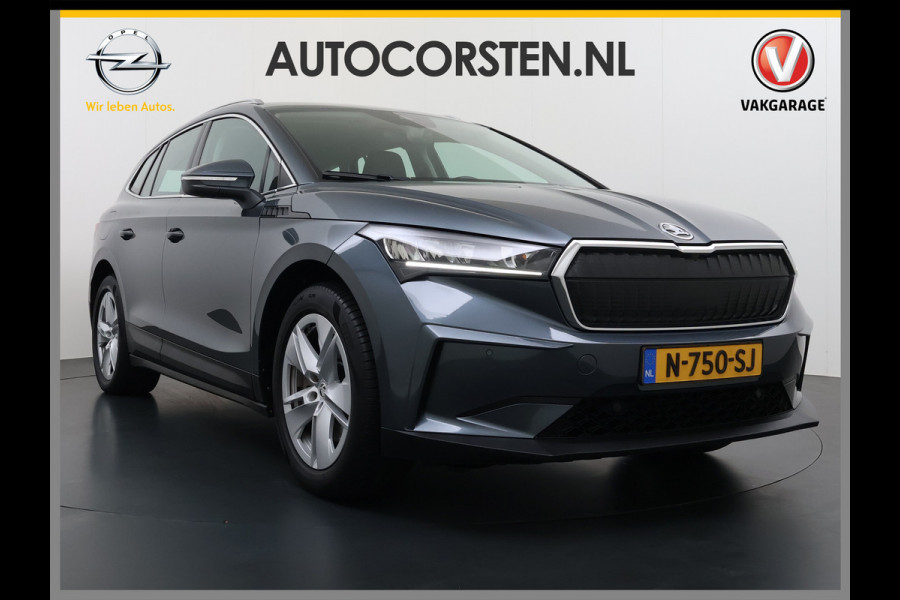 Škoda ENYAQ iV 80 Trekhaak Adap.Cruise 3 Fase Warmtepomp Camera Apple Carplay/Android Auto Navi Ecc Pdc Assistentie+Climate Pakket Led Lmv Stoel+Stuurverwarming Lane Assist File Assistent Bluetooth Isofix Keyless-go Connected services Dodehoek detector 1e Eigenaar Origineel Nederlandse Auto 1.000KG Trekgewicht