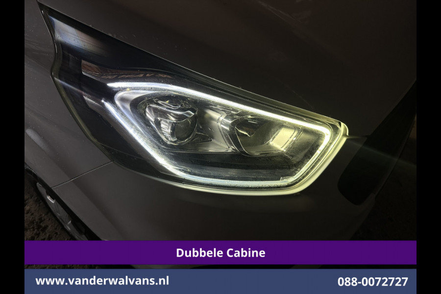Ford Transit Custom 2.0 TDCI 131pk L2H1 Dubbele Cabine Inrichting Euro6 Airco | 5-Zits | Imperiaal | 2800kg Trekhaak | LED Cruisecontrol, Stoelverwarming, Parkeersensoren, Achterklep