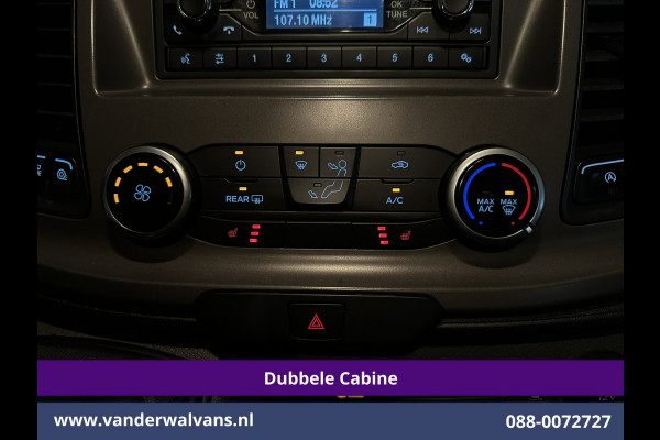 Ford Transit Custom 2.0 TDCI 131pk L2H1 Dubbele Cabine Inrichting Euro6 Airco | 5-Zits | Imperiaal | 2800kg Trekhaak | LED Cruisecontrol, Stoelverwarming, Parkeersensoren, Achterklep