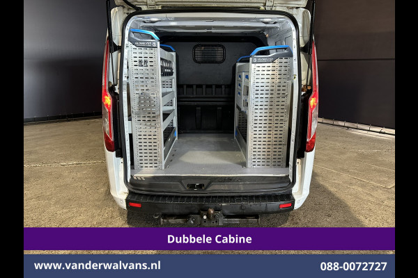 Ford Transit Custom 2.0 TDCI 131pk L2H1 Dubbele Cabine Inrichting Euro6 Airco | 5-Zits | Imperiaal | 2800kg Trekhaak | LED Cruisecontrol, Stoelverwarming, Parkeersensoren, Achterklep