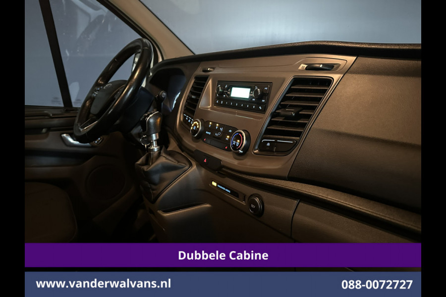 Ford Transit Custom 2.0 TDCI 131pk L2H1 Dubbele Cabine Inrichting Euro6 Airco | 5-Zits | Imperiaal | 2800kg Trekhaak | LED Cruisecontrol, Stoelverwarming, Parkeersensoren, Achterklep