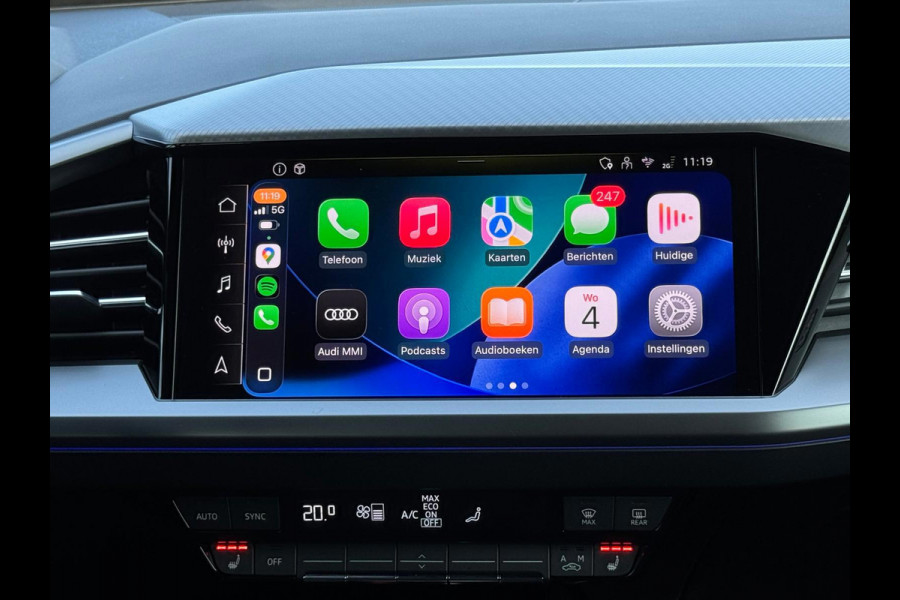 Audi Q4 e-tron 45 Advanced edition 82 kWh, achteruitrijcamera, stoelverwarming, sfeerverlichting, 1 e eigenaar, NL auto met nap