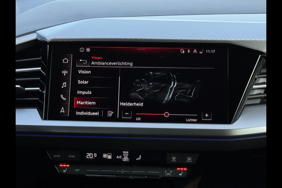 Audi Q4 e-tron 45 Advanced edition 82 kWh, achteruitrijcamera, stoelverwarming, sfeerverlichting, 1 e eigenaar, NL auto met nap