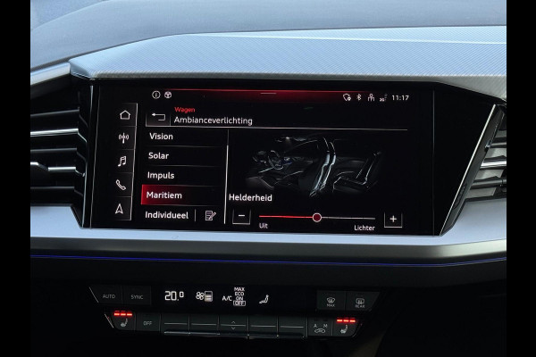Audi Q4 e-tron 45 Advanced edition 82 kWh, achteruitrijcamera, stoelverwarming, sfeerverlichting, 1 e eigenaar, NL auto met nap