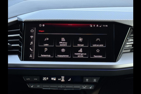 Audi Q4 e-tron 45 Advanced edition 82 kWh, achteruitrijcamera, stoelverwarming, sfeerverlichting, 1 e eigenaar, NL auto met nap