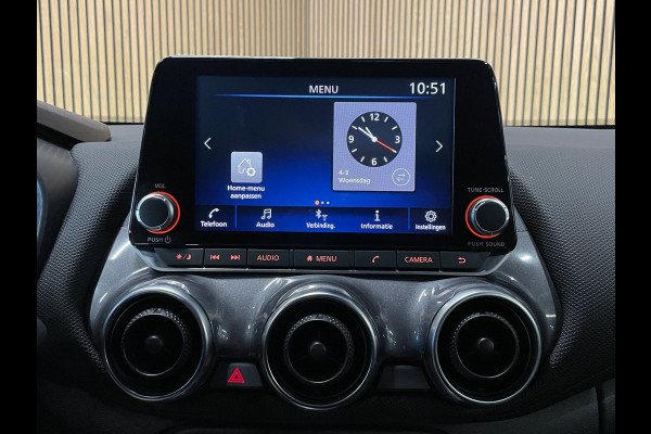 Nissan Juke 1.0 DIG-T Acenta|AUTOMAAT|BLACK/WHITE EDITION|STOELVERWARMING|APPLE CARPLAY|CAMERA|CLIMATE,CRUISE CONTROL|LANE|PDC-A|