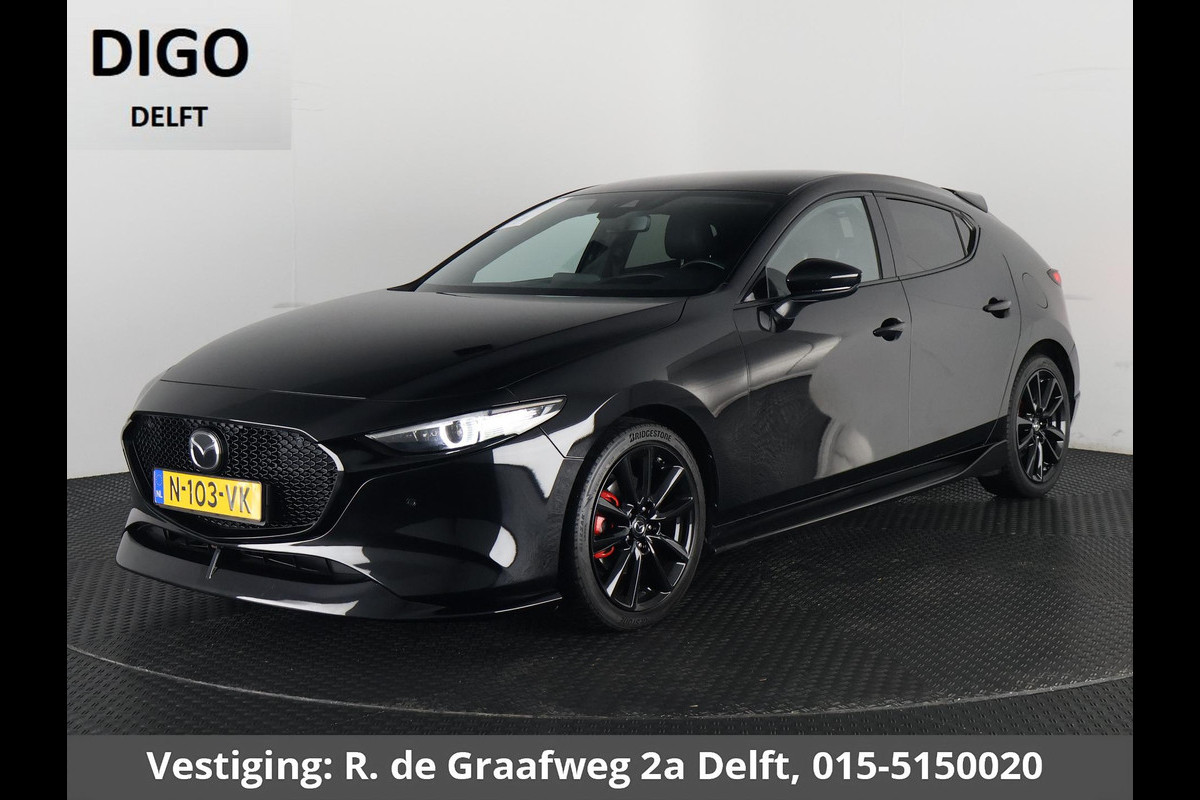Mazda 3 2.0 e-SkyActiv-X M Hybrid 186 Black Luxury | Navigatie | Stoelverwarming | Camera |