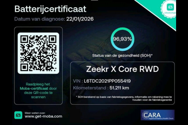 ZEEKR 001 AWD Privilege 100 kWh 97% SOH Luchtvering
