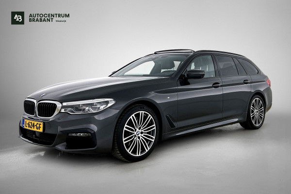 BMW 5 Serie Touring 520i M-SPORT High Executive VOL(Dealer OnderH, Panorama, StoelV+Koel, Trekhaak, 360 Camera, Lane Assist, Etc)