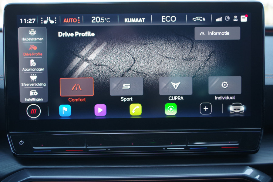 CUPRA Leon 1.4 e-Hybrid VZ 245 PK Copper Edition, Panoramadak, Leder, Stuur Startknop, Memory, 19" LM