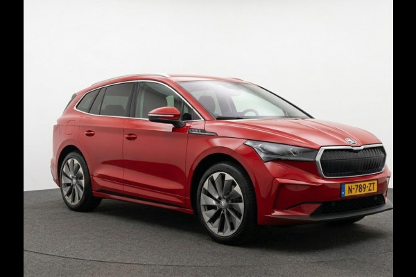Škoda ENYAQ iV 80 204pk | SoH 90% | Lederen bekleding | Trekhaak |  Stoelverwarming | Adaptieve cruise controle | 21 inch Lichtmetalen velgen | Warmtepomp |