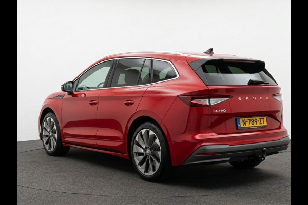 Škoda ENYAQ iV 80 204pk | SoH 90% | Lederen bekleding | Trekhaak |  Stoelverwarming | Adaptieve cruise controle | 21 inch Lichtmetalen velgen | Warmtepomp |