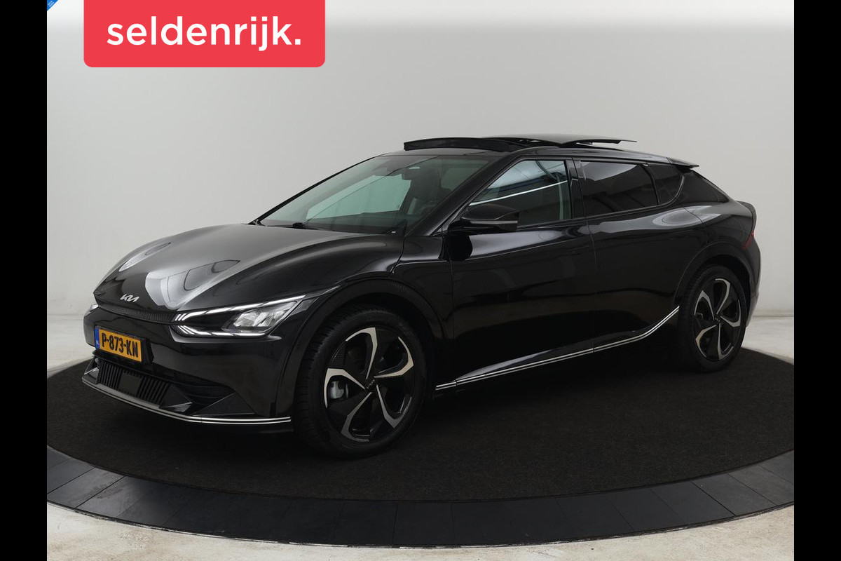 Kia Ev6 Plus Advanced 77.4 kWh | SOH 100% | Panoramadak | Trekhaak | Stoelventilatie | Leder | Meridian Surround | Warmtepomp | Achterbankverwarming | Adaptive cruise | Vehicle-to-load | Carplay | Camera