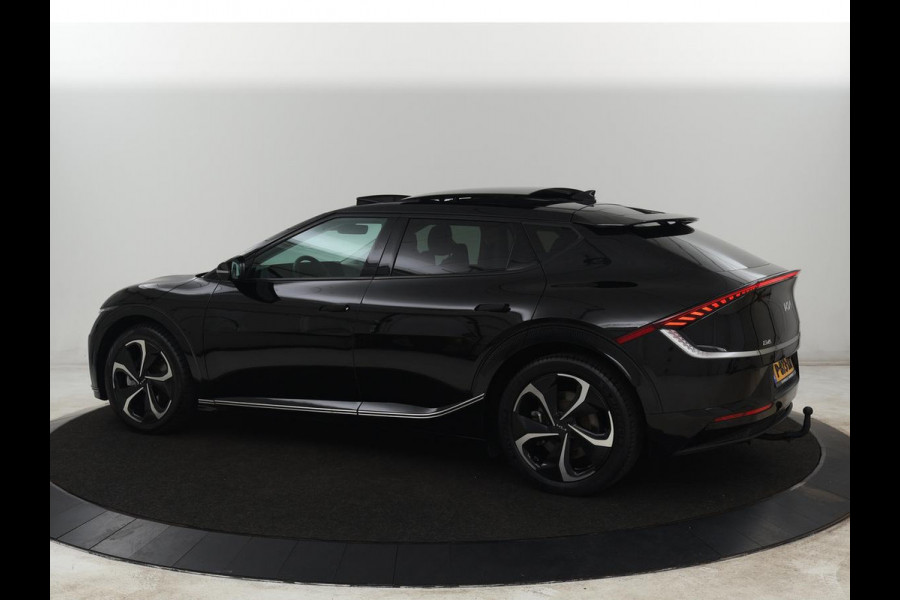 Kia Ev6 Plus Advanced 77.4 kWh | SOH 100% | Panoramadak | Trekhaak | Stoelventilatie | Leder | Meridian Surround | Warmtepomp | Achterbankverwarming | Adaptive cruise | Vehicle-to-load | Carplay | Camera