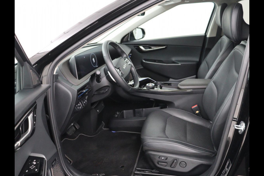 Kia Ev6 Plus Advanced 77.4 kWh | SOH 100% | Panoramadak | Trekhaak | Stoelventilatie | Leder | Meridian Surround | Warmtepomp | Achterbankverwarming | Adaptive cruise | Vehicle-to-load | Carplay | Camera
