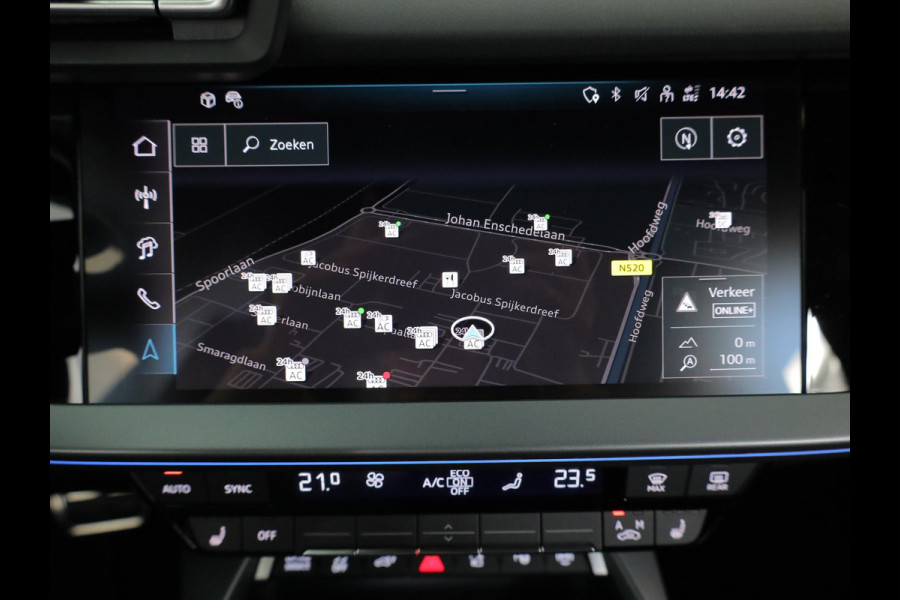 Audi A3 Sportback 40 TFSI e S edition 240 pk S-tronic | Verlengde garantie | Navigatie | Parkeersensoren (Park assist) | Achteruitrijcamera | Stoelverwarming | S-Line |