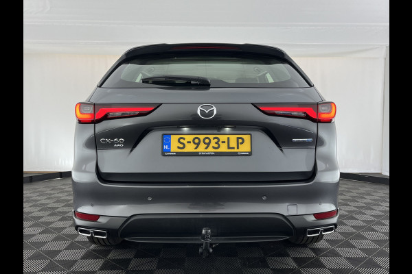 Mazda CX-60 2.5 e-SkyActiv PHEV Exclusive-Line AWD (Plug-In / 3-Fase) (INCL-BTW) *LEATHER | FULL-LED | BLINDSPOT | HEATED/COOLD-COMFORTSEATS | DIGI-COCKPIT | KEYLESS | DAB | NAVI-FULLMAP | CAMERA | TOWBAR | CARPLAY | SHIFTPADDLES | MEMORY-PACK | HEAD-UP | ...