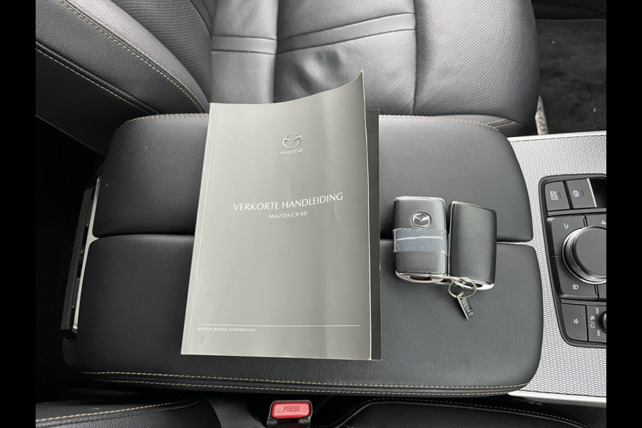 Mazda CX-60 2.5 e-SkyActiv PHEV Exclusive-Line AWD (Plug-In / 3-Fase) (INCL-BTW) *LEATHER | FULL-LED | BLINDSPOT | HEATED/COOLD-COMFORTSEATS | DIGI-COCKPIT | KEYLESS | DAB | NAVI-FULLMAP | CAMERA | TOWBAR | CARPLAY | SHIFTPADDLES | MEMORY-PACK | HEAD-UP | ...