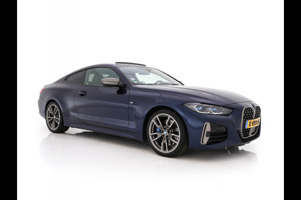 BMW 4 Serie Coupé M440i xDrive High Executive Aut. *PANO | LEATHER | HARMAN/KARDON | HEAD-UP | LASER-LED | ADAPTIVE-CRUISE | TOPVIEW | MEMORY-PACK | KEYLESS | HEATED-SPORTSEATS | DAB+ | DIGI-COCKPIT | SHIFTPADDLES | TOWBAR | 19''ALU*