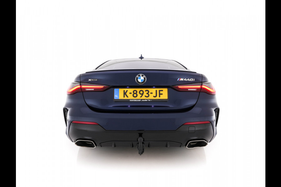 BMW 4 Serie Coupé M440i xDrive High Executive Aut. *PANO | LEATHER | HARMAN/KARDON | HEAD-UP | LASER-LED | ADAPTIVE-CRUISE | TOPVIEW | MEMORY-PACK | KEYLESS | HEATED-SPORTSEATS | DAB+ | DIGI-COCKPIT | SHIFTPADDLES | TOWBAR | 19''ALU*