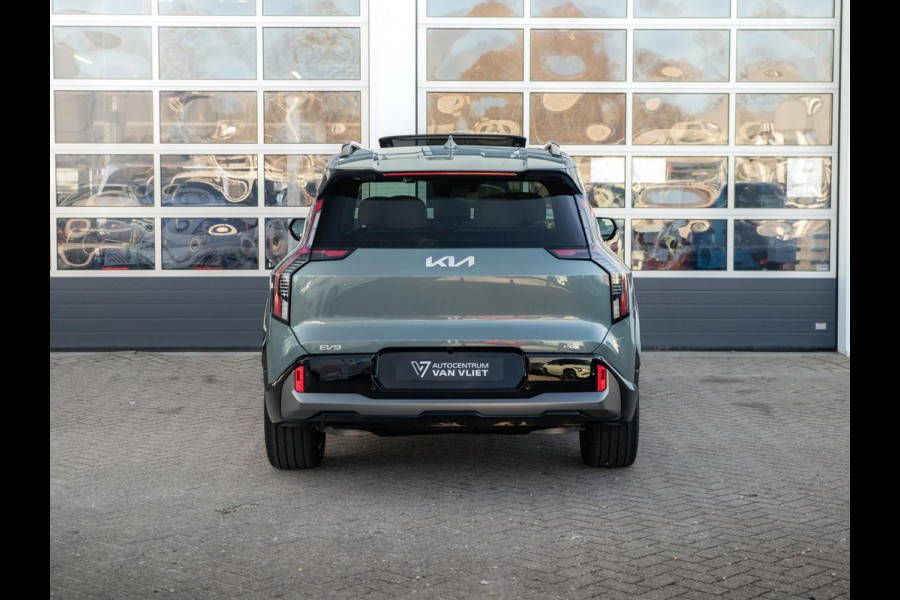 Kia EV9 GT-Line AWD 99.8 kWh | Levering uit voorraad | 7-Pers. | 21" | Head-Up | Stoel-/Stuurverwarming | Premium Audio | Schuif-/kanteldak | Adapt. Cruise | Navi