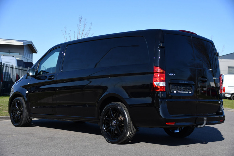 Mercedes-Benz Vito 116 CDI L2 Black Edition FACE LIFT, Camera, Cruise, Carplay, Leder, Automaat, 164pk, Trekhaak, Multimedia, Uniek!