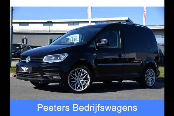 Volkswagen Caddy 2.0 TDI L1H1 Highline Black Edition Adaptieve Cruise, Carplay, 150pk, Automaat, LED, Stoelverwarming, Leder, Multimedia, Voorruit verwarming, Uniek!