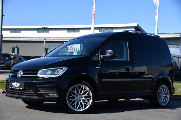 Volkswagen Caddy 2.0 TDI L1H1 Highline Black Edition Adaptieve Cruise, Carplay, 150pk, Automaat, LED, Stoelverwarming, Leder, Multimedia, Voorruit verwarming, Uniek!