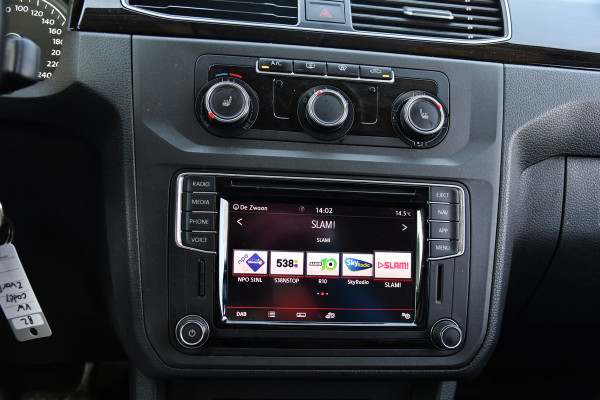 Volkswagen Caddy 2.0 TDI L1H1 Highline Black Edition Adaptieve Cruise, Carplay, 150pk, Automaat, LED, Stoelverwarming, Leder, Multimedia, Voorruit verwarming, Uniek!