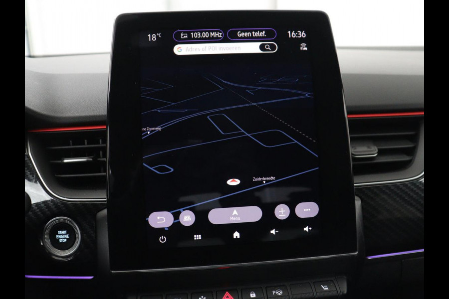 Renault Arkana 1.6 E-Tech Hybrid 145 R.S. Line | Leder/Alcantara | Trekhaak | Stoelverwarming | Adaptive cruise | Camera | Carplay | Keyless | Park Assist | Full LED | Navigatie | Stuurverwarming