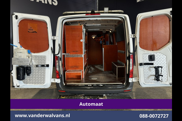 Mercedes-Benz Sprinter 316 CDI 164pk Automaat 3500kg Trekhaak L2H1 Inrichting Euro6 Airco | Omvormer | Camera | Apple Carplay Android Auto, Cruisecontrol, Parkeersensoren, Trilplaat Kraan