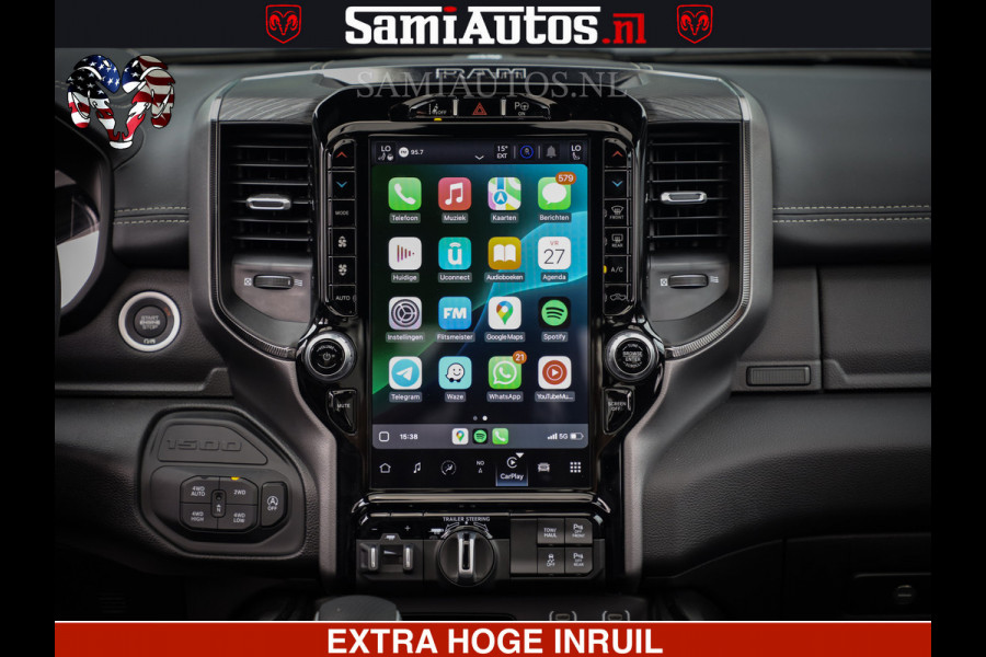 Dodge Ram 1500 GT HULK PACK Crew Cab Sport 1500 GT EDITION | 5.7 V8 HEMI 4x4 | VIRTUAL COCKPIT | HEAD-UP | ADAPTIVE CRUISE | 360 CAMERA |  Comfortabele Dubbele Cabine met Royale 5 Zitplaatsen | BPM vrij