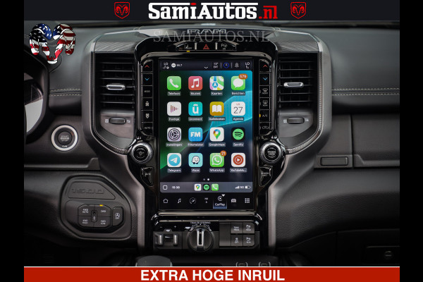 Dodge Ram 1500 GT HULK PACK Crew Cab Sport 1500 GT EDITION | 5.7 V8 HEMI 4x4 | VIRTUAL COCKPIT | HEAD-UP | ADAPTIVE CRUISE | 360 CAMERA |  Comfortabele Dubbele Cabine met Royale 5 Zitplaatsen | BPM vrij