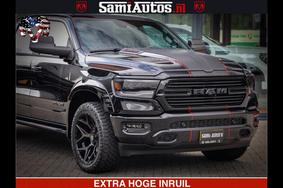 Dodge Ram 1500 GT HULK PACK Crew Cab Sport 1500 GT EDITION | 5.7 V8 HEMI 4x4 | VIRTUAL COCKPIT | HEAD-UP | ADAPTIVE CRUISE | 360 CAMERA |  Comfortabele Dubbele Cabine met Royale 5 Zitplaatsen | BPM vrij