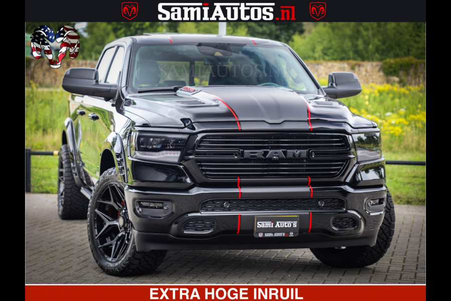 Dodge Ram 1500 GT HULK PACK Crew Cab Sport 1500 GT EDITION | 5.7 V8 HEMI 4x4 | VIRTUAL COCKPIT | HEAD-UP | ADAPTIVE CRUISE | 360 CAMERA |  Comfortabele Dubbele Cabine met Royale 5 Zitplaatsen | BPM vrij