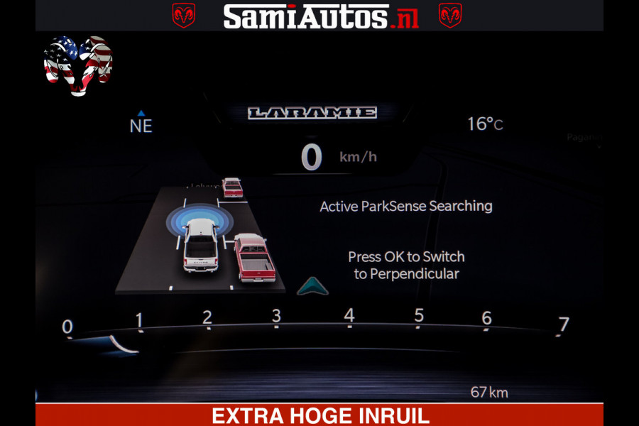 Dodge Ram 1500 GT HULK PACK Crew Cab Sport 1500 GT EDITION | 5.7 V8 HEMI 4x4 | VIRTUAL COCKPIT | HEAD-UP | ADAPTIVE CRUISE | 360 CAMERA |  Comfortabele Dubbele Cabine met Royale 5 Zitplaatsen | BPM vrij