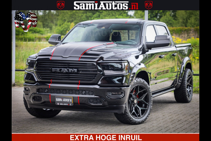 Dodge Ram 1500 GT HULK PACK Crew Cab Sport 1500 GT EDITION | 5.7 V8 HEMI 4x4 | VIRTUAL COCKPIT | HEAD-UP | ADAPTIVE CRUISE | 360 CAMERA |  Comfortabele Dubbele Cabine met Royale 5 Zitplaatsen | BPM vrij