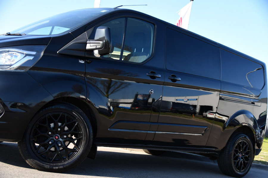 Ford Transit Custom 320 2.0 TDCI L2H1 Limited DC Black Edition Camera, Cruise, Carplay, 130pk, Stoelverwarming, 2 x Schuifdeur, Trekhaak, Multimedia, Automaat, Uniek!