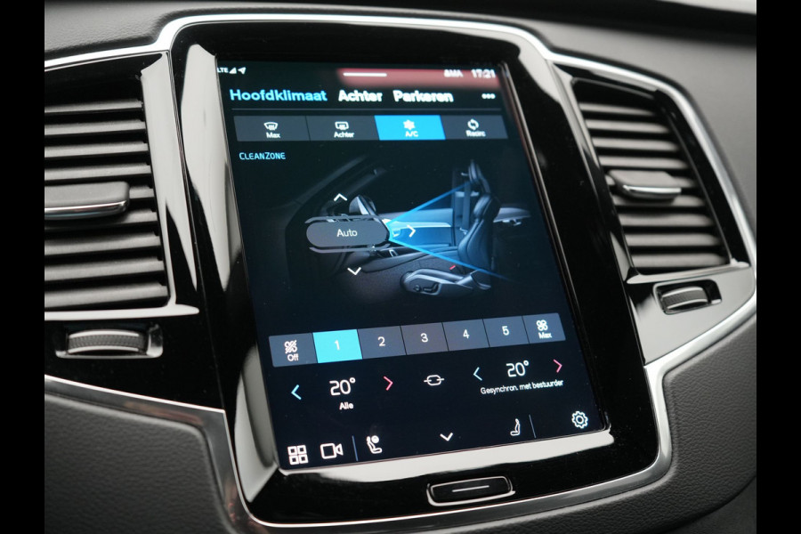 Volvo XC90 T8 Recharge AWD Ultimate Dark 7 Persoons LONG RANGE Plug In Hybrid 455pk Dealer O.H. PHEV | Trekhaak Af Fabriek | Panodak | Luchtvering |  Adaptive Cruise | Head Up | 360 Camera | Harman / Kardon | Lederen Sportstoelen Memory & Verwarmd | 22"L.M | Stuur Verwarmd | Keyless |