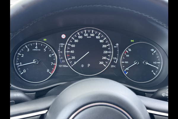 Mazda CX-30 2.0I 187PK Automaat e-Hybrid Luxury Leder Bose®-Audio Adap.Cruise Apple Carplay/Android Auto Navi Ecc Camera Head-Up Display Sky Pdc Elek.Stoel Stoel+Stuurverwarming Elek.Achterklep Dodehoek detector Rijstrooksensor 1e Eigenaar Origineel Nederlandse Auto Zeer compleet!