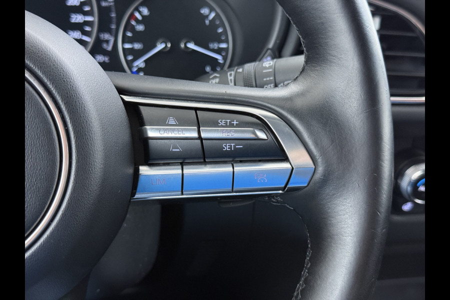 Mazda CX-30 2.0I 187PK Automaat e-Hybrid Luxury Leder Bose®-Audio Adap.Cruise Apple Carplay/Android Auto Navi Ecc Camera Head-Up Display Sky Pdc Elek.Stoel Stoel+Stuurverwarming Elek.Achterklep Dodehoek detector Rijstrooksensor 1e Eigenaar Origineel Nederlandse Auto Zeer compleet!