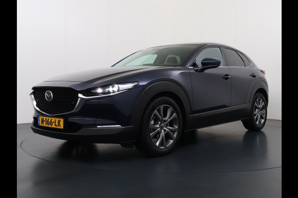 Mazda CX-30 2.0I 187PK Automaat e-Hybrid Luxury Leder Bose®-Audio Adap.Cruise Apple Carplay/Android Auto Navi Ecc Camera Head-Up Display Sky Pdc Elek.Stoel Stoel+Stuurverwarming Elek.Achterklep Dodehoek detector Rijstrooksensor 1e Eigenaar Origineel Nederlandse Auto Zeer compleet!