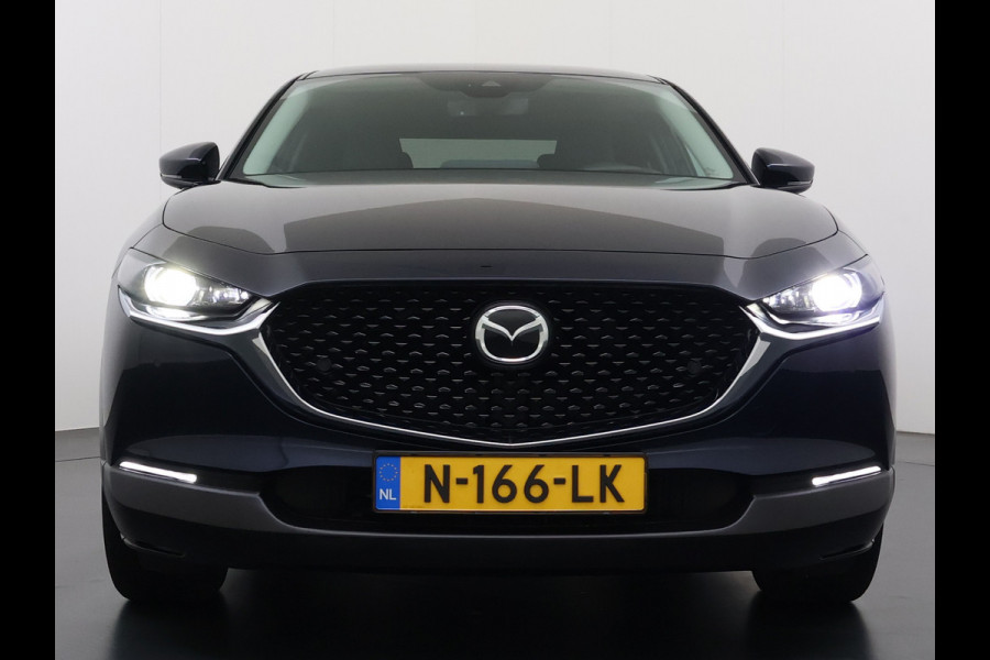 Mazda CX-30 2.0I 187PK Automaat e-Hybrid Luxury Leder Bose®-Audio Adap.Cruise Apple Carplay/Android Auto Navi Ecc Camera Head-Up Display Sky Pdc Elek.Stoel Stoel+Stuurverwarming Elek.Achterklep Dodehoek detector Rijstrooksensor 1e Eigenaar Origineel Nederlandse Auto Zeer compleet!