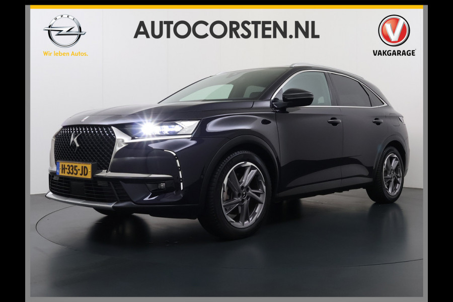 DS 7 Crossback Hybrid 300 4x4 Night Vision Lederen Massagestoelen PanoramaSchuifdak Adap.Cruise FOCAL Electra® Trekhaak Memory 360°Camera Apple Active Scan Suspension Elek.Stoelen+Verwarmd Elek.Achterklep Lane Assist Voorruitverwarming Led Lmv Dodehoek+Grootlicht Assist AWD 1e Eigenaar Origineel Nederlandse Auto Zeer compleet!