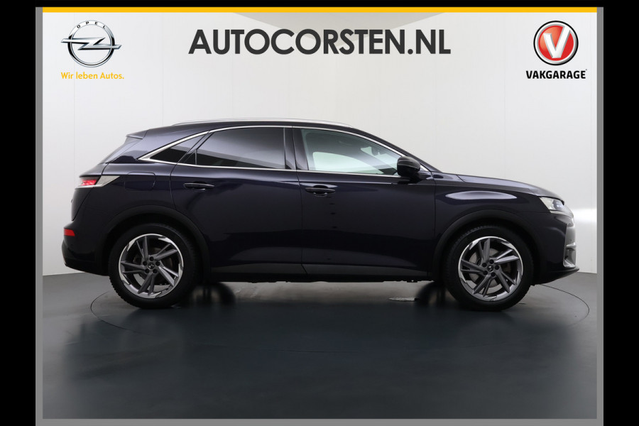 DS 7 Crossback Hybrid 300 4x4 Night Vision Lederen Massagestoelen PanoramaSchuifdak Adap.Cruise FOCAL Electra® Trekhaak Memory 360°Camera Apple Active Scan Suspension Elek.Stoelen+Verwarmd Elek.Achterklep Lane Assist Voorruitverwarming Led Lmv Dodehoek+Grootlicht Assist AWD 1e Eigenaar Origineel Nederlandse Auto Zeer compleet!